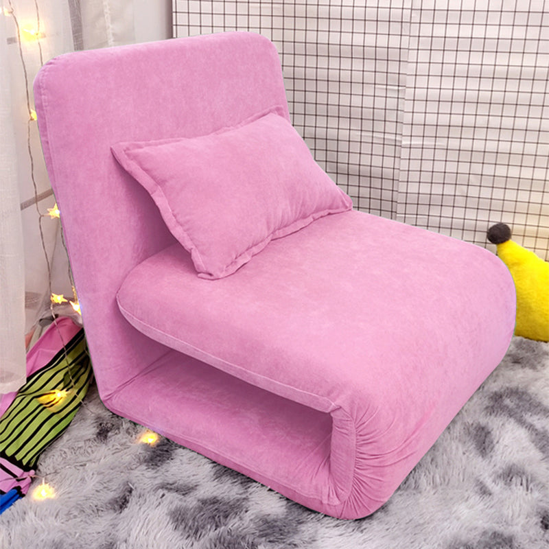 Sedia convertibile in lino 25,6 "l x 25,6" w x 27,5 "sedia H per soggiorno e camera da letto