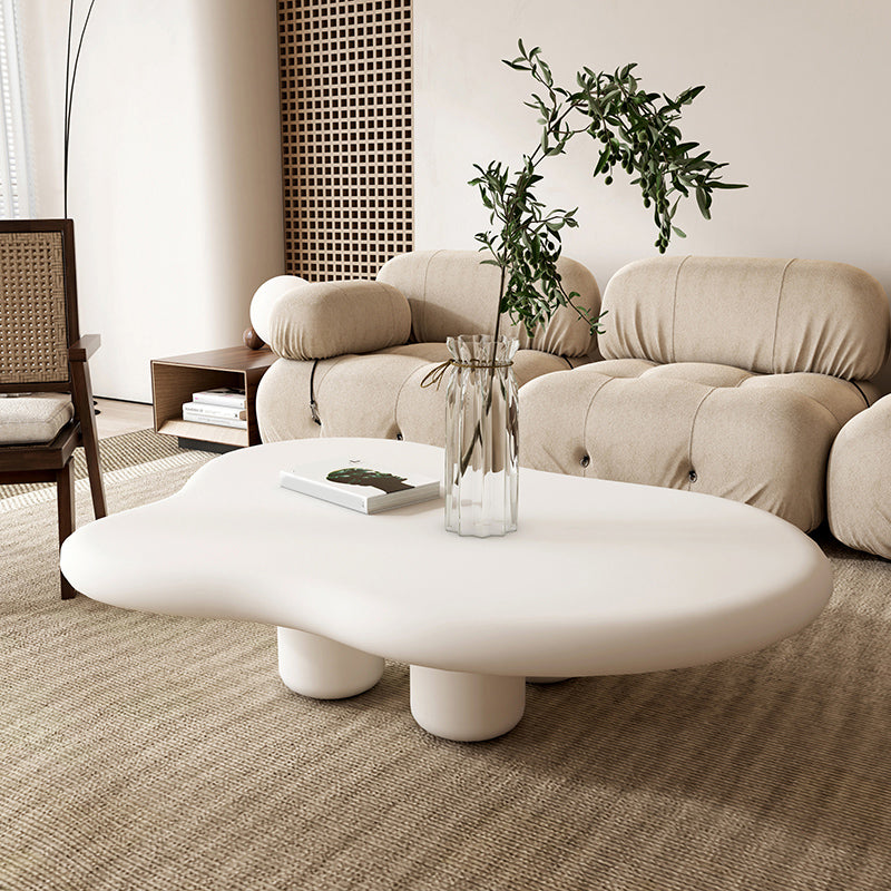 Scandinavian 4 Legs Coffee Table Geometric MDF Cocktail Table Clearhalo 'Coffee & Accent Tables' 'Coffee Tables' 'coffee_tables' 'furn' 'furn_coffee_tables' 'Furniture' 'Living Room Furniture' 5361243