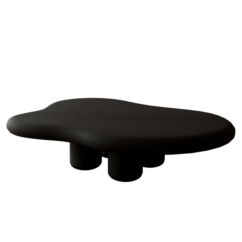 Scandinavian 4 Legs Coffee Table Geometric MDF Cocktail Table Black Clearhalo 'Coffee & Accent Tables' 'Coffee Tables' 'coffee_tables' 'furn' 'furn_coffee_tables' 'Furniture' 'Living Room Furniture' 5361250