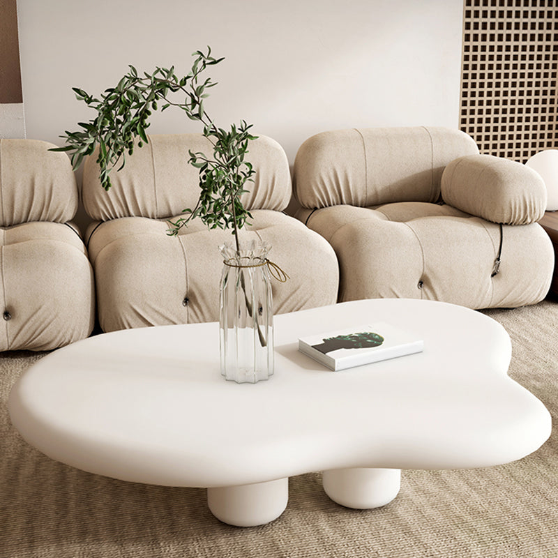Scandinavian 4 Legs Coffee Table Geometric MDF Cocktail Table Clearhalo 'Coffee & Accent Tables' 'Coffee Tables' 'coffee_tables' 'furn' 'furn_coffee_tables' 'Furniture' 'Living Room Furniture' 5361251