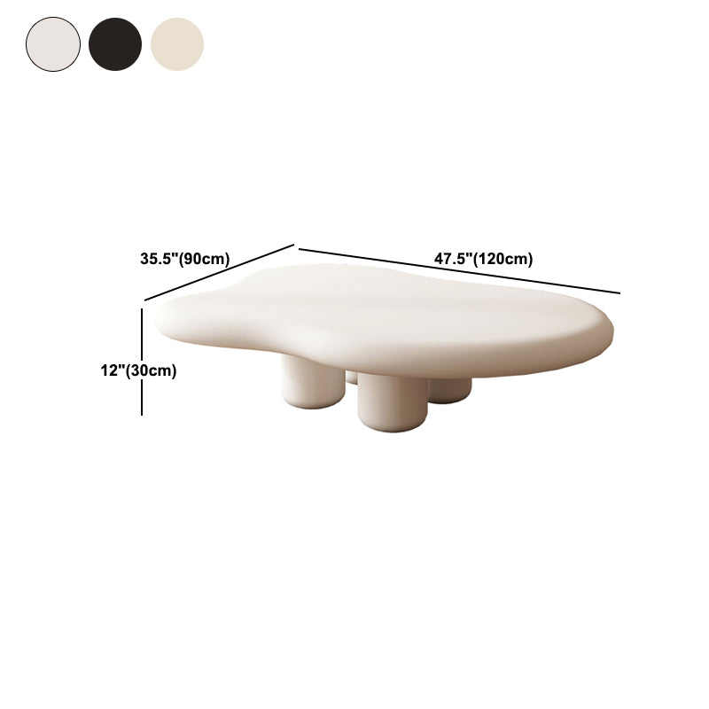 Scandinavian 4 Legs Coffee Table Geometric MDF Cocktail Table Clearhalo 'Coffee & Accent Tables' 'Coffee Tables' 'coffee_tables' 'furn' 'furn_coffee_tables' 'Furniture' 'Living Room Furniture' 5361255