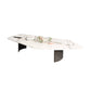 15.74" Tall 1 Single Stone Top Cocktail Table Geometric Coffee Table Clearhalo 'Coffee & Accent Tables' 'Coffee Tables' 'coffee_tables' 'furn' 'furn_coffee_tables' 'Furniture' 'Living Room Furniture' 5361302