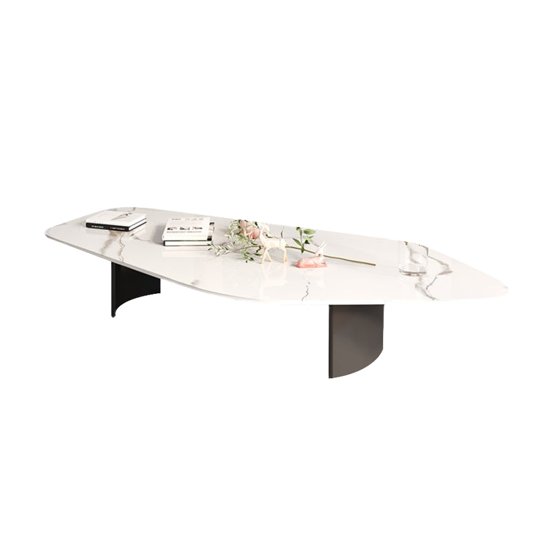 15.74" Tall 1 Single Stone Top Cocktail Table Geometric Coffee Table Clearhalo 'Coffee & Accent Tables' 'Coffee Tables' 'coffee_tables' 'furn' 'furn_coffee_tables' 'Furniture' 'Living Room Furniture' 5361302