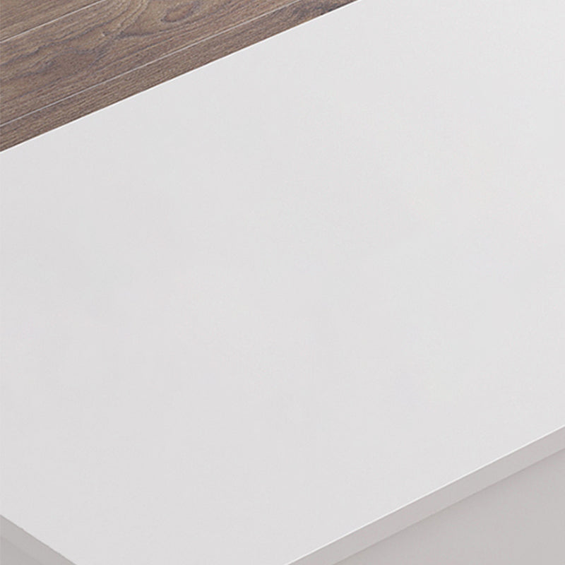 Rectangular with 2 Drawers Coffee Table Scandinavian Wood Cocktail Table Clearhalo 'Coffee & Accent Tables' 'Coffee Tables' 'coffee_tables' 'furn' 'furn_coffee_tables' 'Furniture' 'Living Room Furniture' 5361312