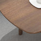 Table basse scandinave à 4 pieds avec étagère, table de cocktail en bois