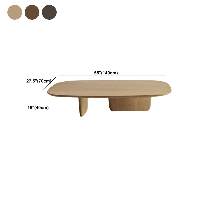 Skandinavischer 1 einzelner Couchtisch aus Holz, rechteckiger Cocktailtisch