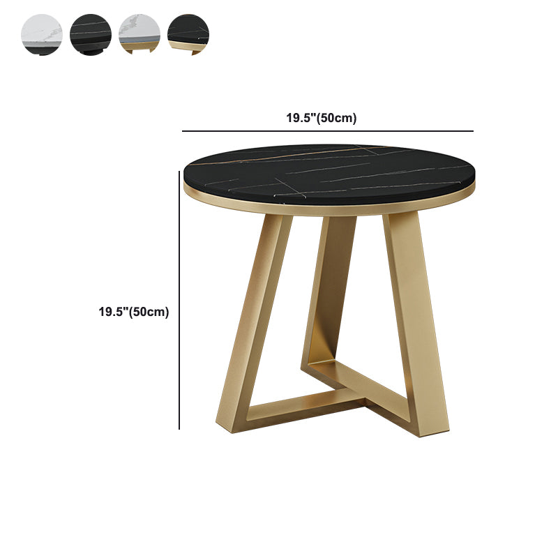 1 Single Rectangular/Round Cocktail Table Stone Top Coffee Table