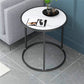 Table de la table latérale ronde contemporaine Marble Table de bout abstraite pour le salon