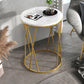 Table de la table latérale ronde contemporaine Marble Table de bout abstraite pour le salon