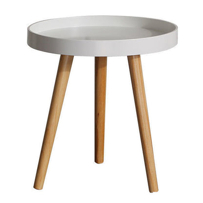3 Legs Base Design Density Board  End Table with Round Side Table
