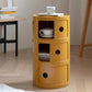 Dia 12.6-Inch Contemporary Plastic Bedside Cabinet 2/3/4-door Nightstand Clearhalo 'Bedroom Furniture' 'furn' 'furn_night_stand' 'Furniture' 'night_stand' 'Nightstands' 5361803