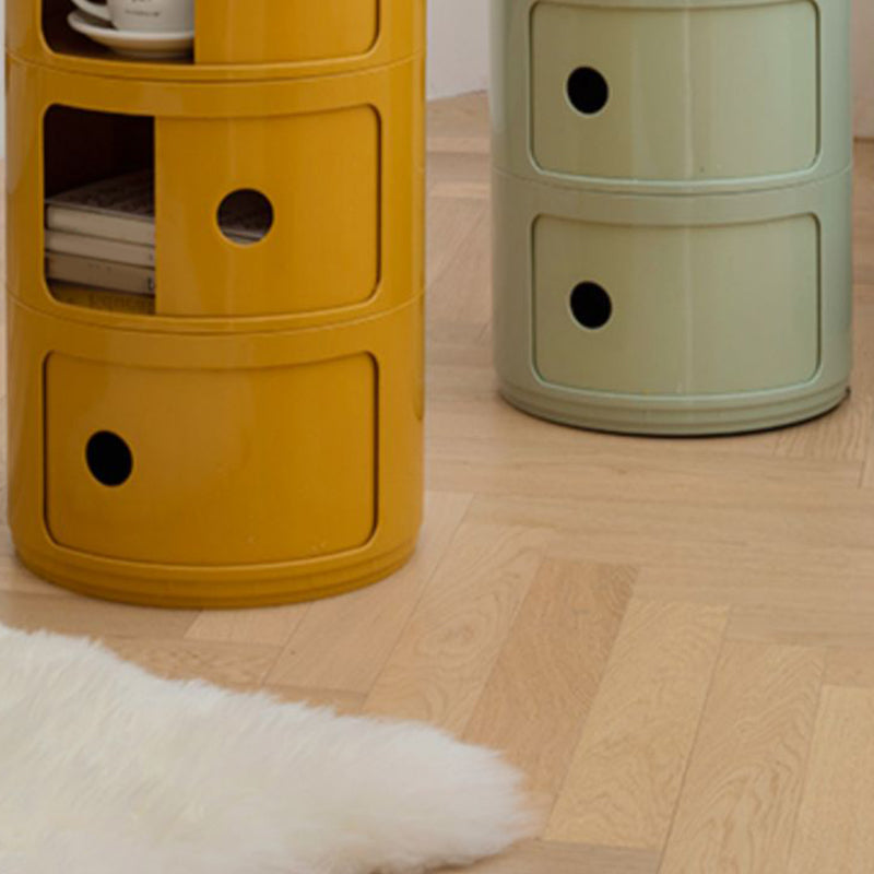 Dia 12.6-Inch Contemporary Plastic Bedside Cabinet 2/3/4-door Nightstand Clearhalo 'Bedroom Furniture' 'furn' 'furn_night_stand' 'Furniture' 'night_stand' 'Nightstands' 5361812