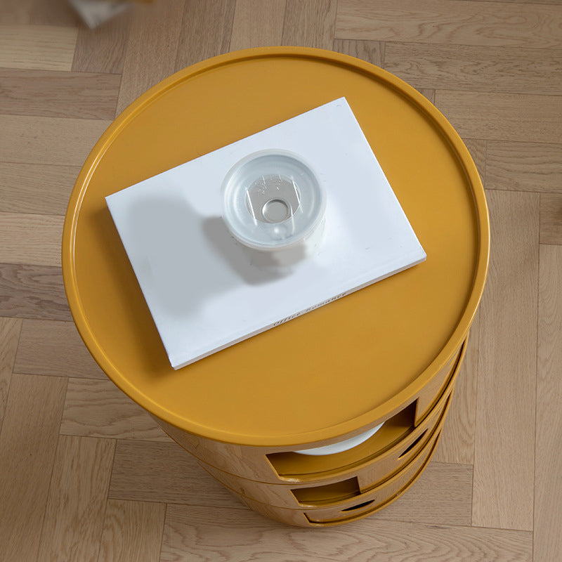 Dia 12.6-Inch Contemporary Plastic Bedside Cabinet 2/3/4-door Nightstand Clearhalo 'Bedroom Furniture' 'furn' 'furn_night_stand' 'Furniture' 'night_stand' 'Nightstands' 5361818