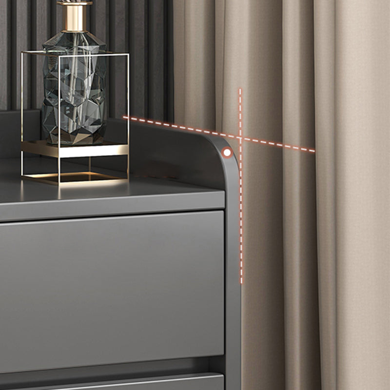 Zeitgenössischer Holz Nachttisch mit Schubladen Akzenttisch Nachttisch