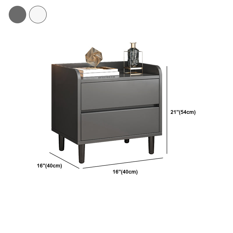 Nightand en bois contemporain avec tiroirs Accent Table table de chevet