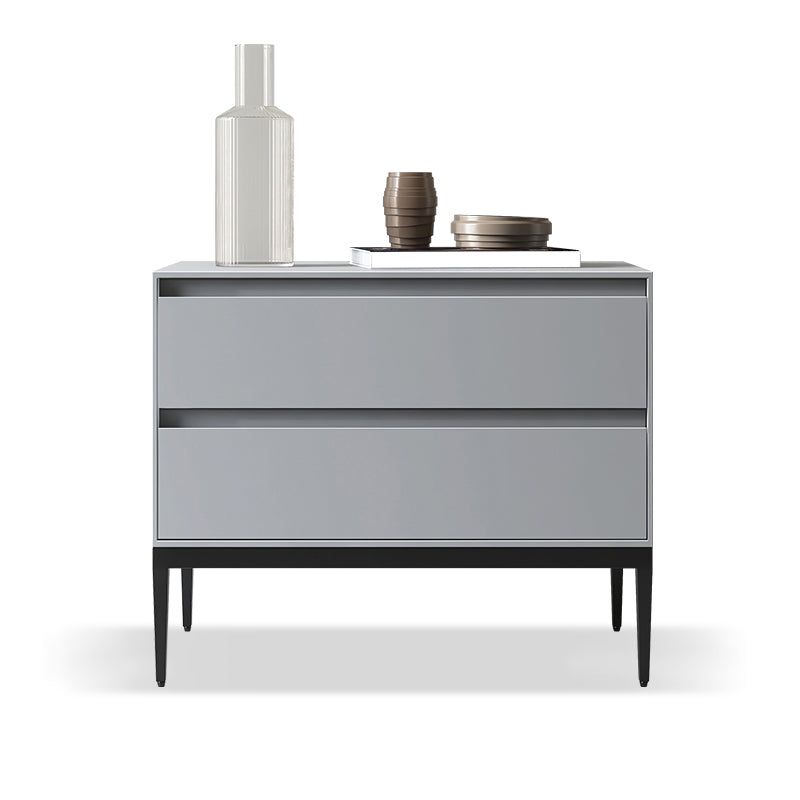 Table de chevet en bois moderne avec tiroirs à une table de nuit de 20 "de haut avec les jambes