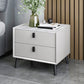 Wood Nightstand Or End Table 18.5" Tall Bed Nightstand with Drawers and Legs White Clearhalo 'Bedroom Furniture' 'furn' 'furn_night_stand' 'Furniture' 'night_stand' 'Nightstands' 5361944