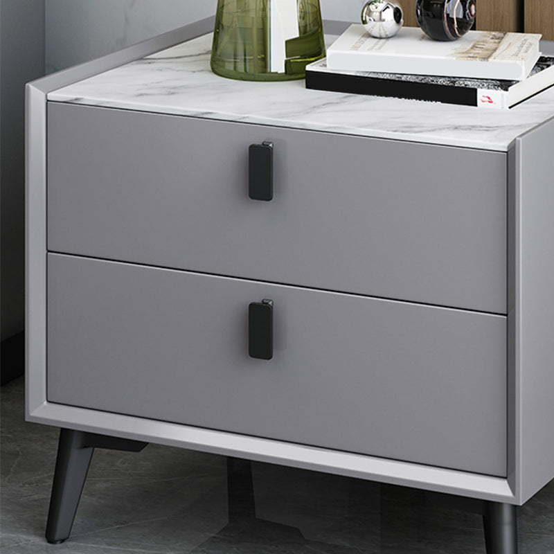 Wood Nightstand Or End Table 18.5" Tall Bed Nightstand with Drawers and Legs Clearhalo 'Bedroom Furniture' 'furn' 'furn_night_stand' 'Furniture' 'night_stand' 'Nightstands' 5361948