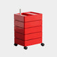Scandinavian Plastic Night Table 28" Tall Removable Nightstand with Drawers Red Clearhalo 'Bedroom Furniture' 'furn' 'furn_night_stand' 'Furniture' 'night_stand' 'Nightstands' 5361961