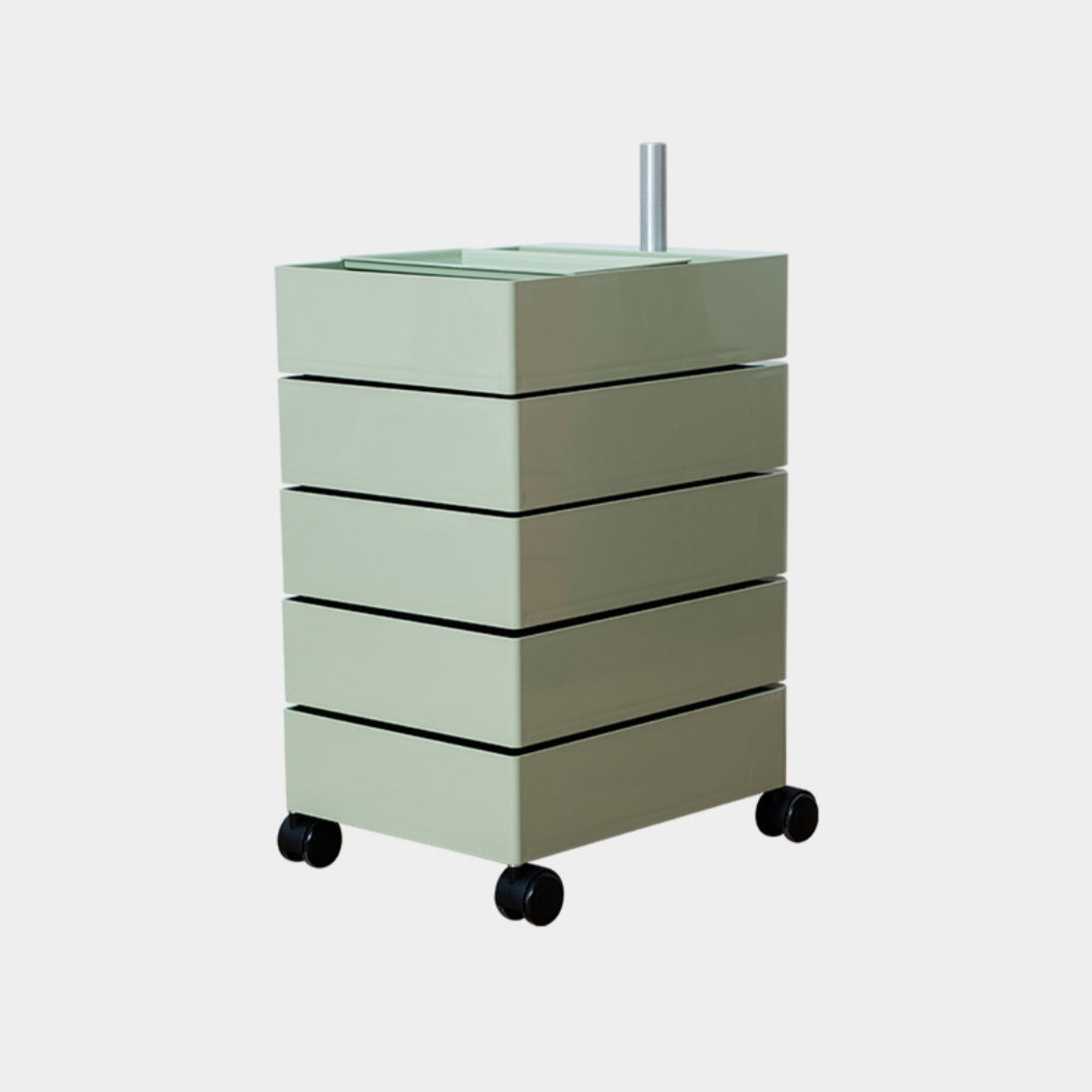 Scandinavian Plastic Night Table 28" Tall Removable Nightstand with Drawers Green Clearhalo 'Bedroom Furniture' 'furn' 'furn_night_stand' 'Furniture' 'night_stand' 'Nightstands' 5361974