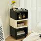Scandinavian Plastic Night Table 15" Wide Square Nightstand with Drawers Clearhalo 'Bedroom Furniture' 'furn' 'furn_night_stand' 'Furniture' 'night_stand' 'Nightstands' 5362006