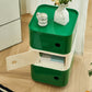 Scandinavian Plastic Night Table 15" Wide Square Nightstand with Drawers Clearhalo 'Bedroom Furniture' 'furn' 'furn_night_stand' 'Furniture' 'night_stand' 'Nightstands' 5362007