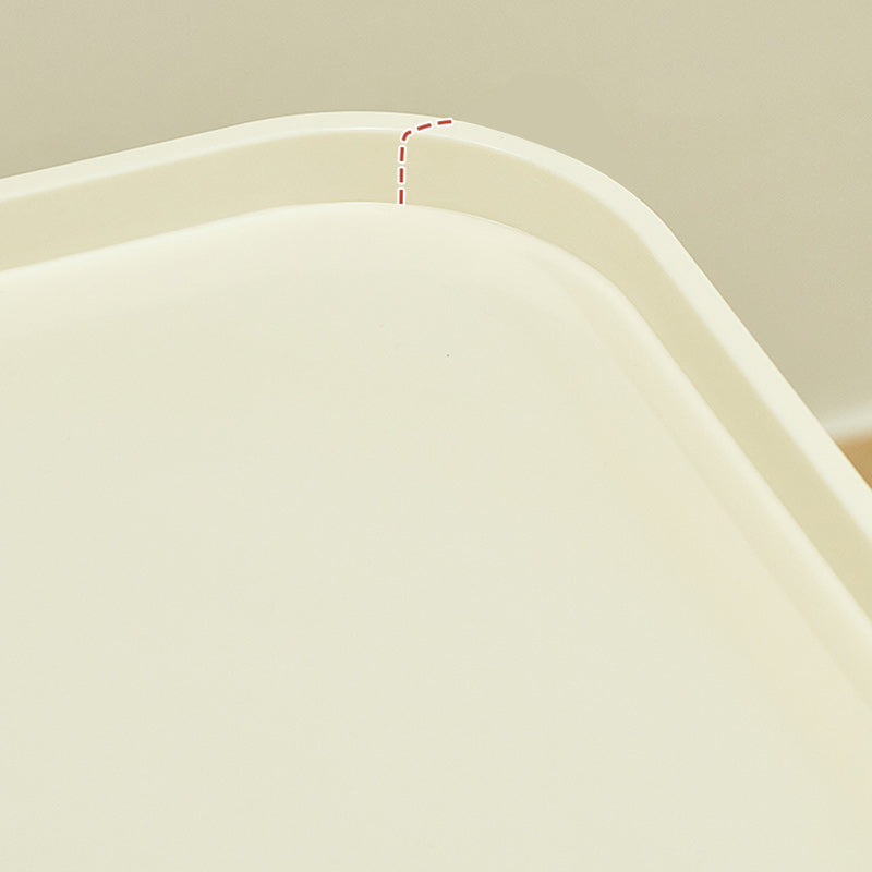 Scandinavian Plastic Night Table 15" Wide Square Nightstand with Drawers Clearhalo 'Bedroom Furniture' 'furn' 'furn_night_stand' 'Furniture' 'night_stand' 'Nightstands' 5362017