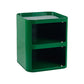 Scandinavian Plastic Night Table 15" Wide Square Nightstand with Drawers Green Casters Not Included 2 Clearhalo 'Bedroom Furniture' 'furn' 'furn_night_stand' 'Furniture' 'night_stand' 'Nightstands' 5362018