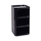 Scandinavian Plastic Night Table 15" Wide Square Nightstand with Drawers Black Casters Not Included 3 Clearhalo 'Bedroom Furniture' 'furn' 'furn_night_stand' 'Furniture' 'night_stand' 'Nightstands' 5362023