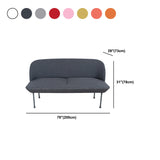 Armless Sofa Contemporary Standard Sofa for Living Room, Apartment
