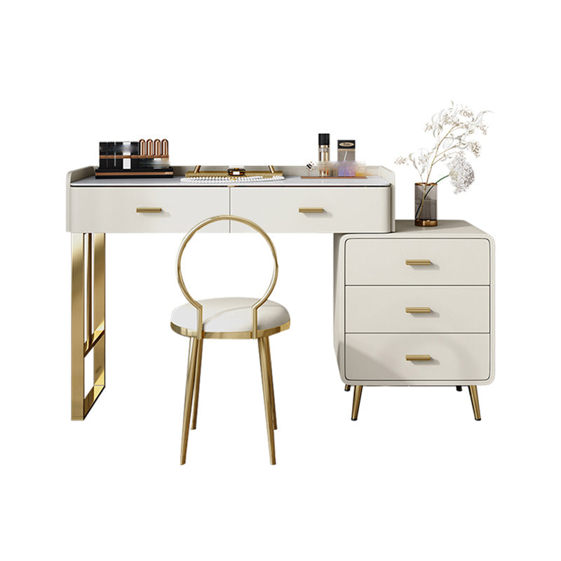 Tavolo da toeletta da toeletta per vanity beige glam tavolo da top di toeletta