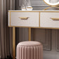 Slate Top Makeup Vanity Set Glam Beige Vanity Dressing Table Set Clearhalo 'Bedroom Furniture' 'furn' 'furn_makeup_vanities' 'Furniture' 'Makeup Vanities' 'makeup_vanities' 5362107