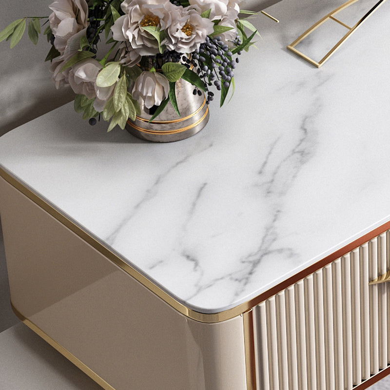 Slate Top Makeup Vanity Set Glam Beige Vanity Dressing Table Set Clearhalo 'Bedroom Furniture' 'furn' 'furn_makeup_vanities' 'Furniture' 'Makeup Vanities' 'makeup_vanities' 5362109