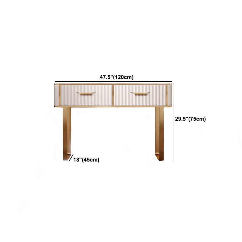 Slate Top Makeup Vanity Set Glam Beige Vanity Dressing Table Set Clearhalo 'Bedroom Furniture' 'furn' 'furn_makeup_vanities' 'Furniture' 'Makeup Vanities' 'makeup_vanities' 5362122