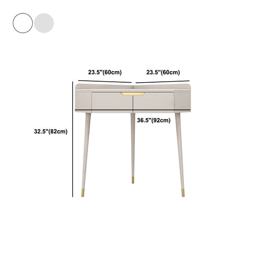 Set tavolo da trucco in ardesia da tavolo da vanità per trucco bianco/grigio glam