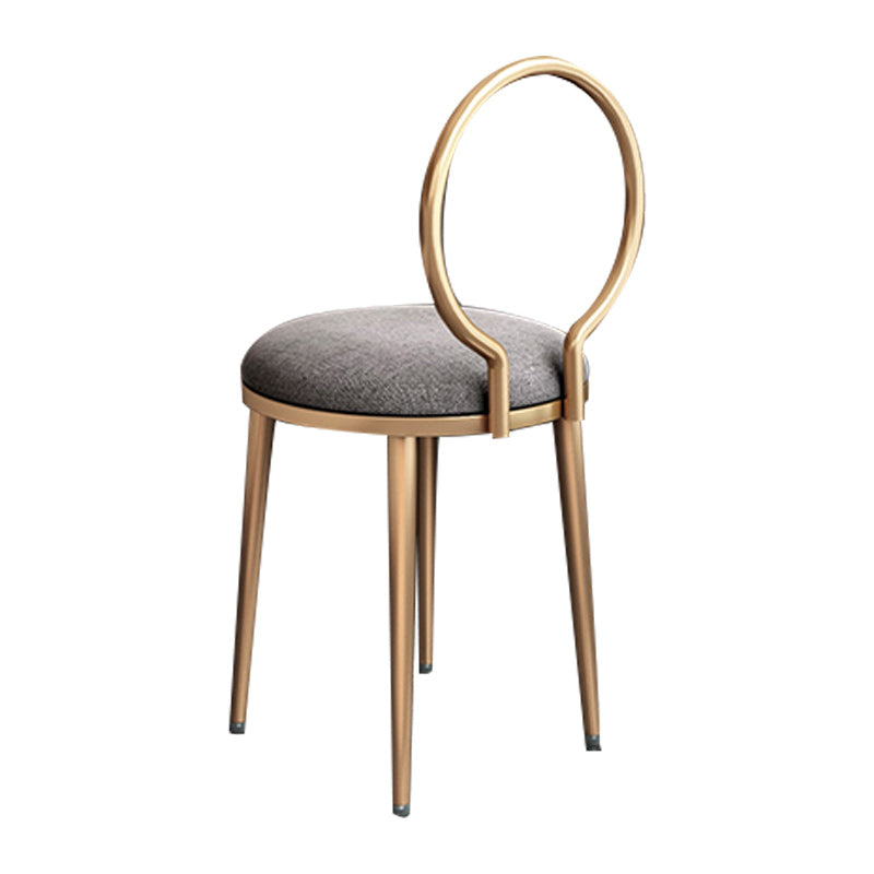 Glam metaal en houten make -up ijdelheid bureau witte/grijze make -up ijdelheid bureau tafel