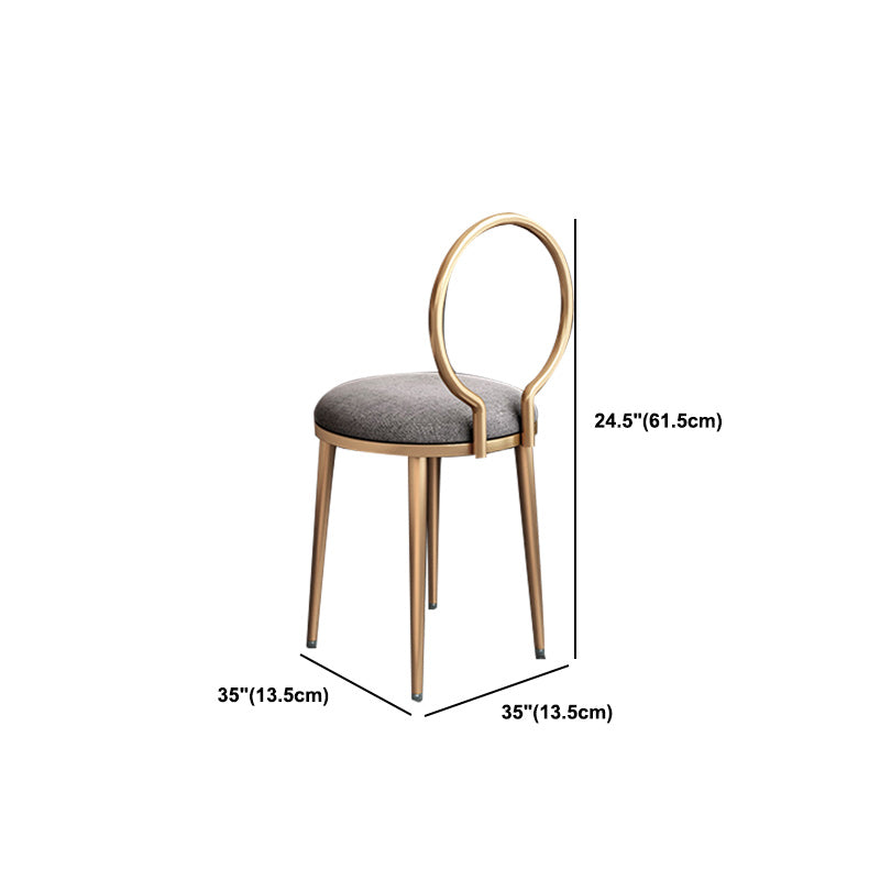 Glam Metall und Holz Make -up Eitelkeit Schreibtisch weiß/graues Make -up Eitelkeitstisch Tisch