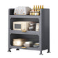 Sideboard glam sideboard da pranzo in legno grigio con porte per soggiorno