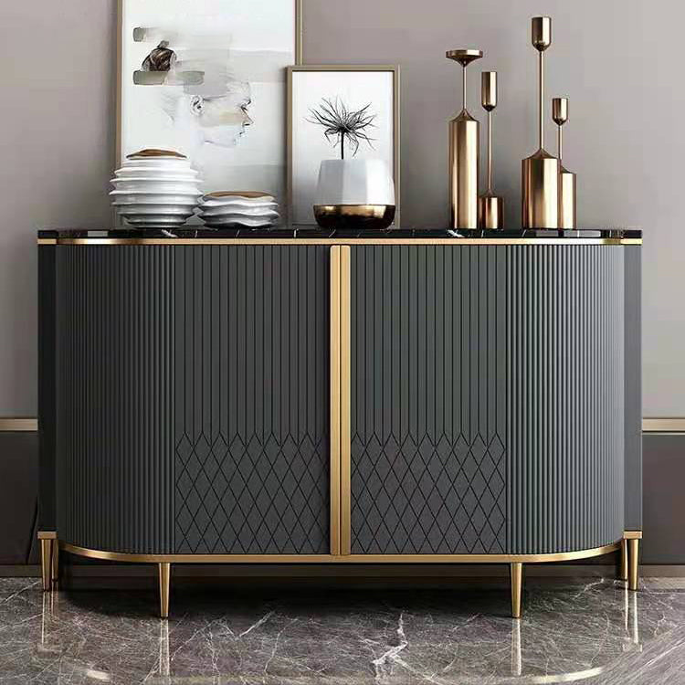 Server da pranzo in marmo Fucice in finta evania in stile Glam per cucina e soggiorno