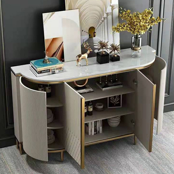 Server da pranzo in marmo Fucice in finta evania in stile Glam per cucina e soggiorno