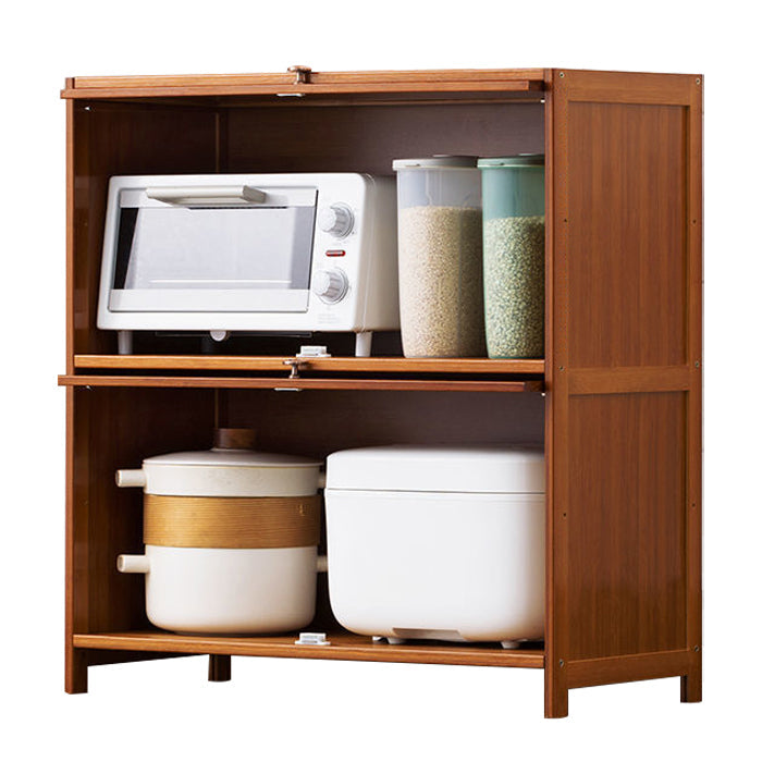 Sideboard moderna di bambù marrone Sideboard da pranzo con porta per soggiorno