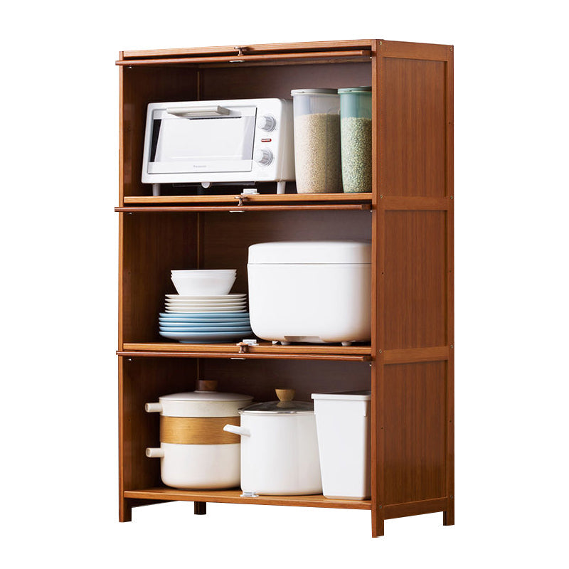 Sideboard moderna di bambù marrone Sideboard da pranzo con porta per soggiorno