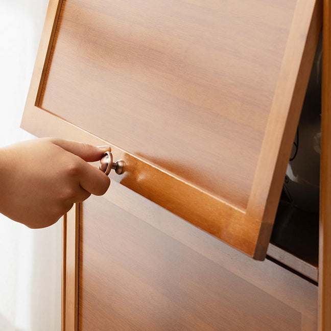 Sideboard moderna di bambù marrone Sideboard da pranzo con porta per soggiorno