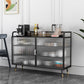 13.78"W Sideboard Glam Style Black Dining Server for Kitchen and Living Room https: res.litfad.com site img item 2022 07 04 5367754 1200x1200.jpg Clearhalo 'buffet_sideboard' 'Buffets & Sideboards' 'furn' 'furn_buffet_sideboard' 'Furniture' 'Kitchen & Dining Furniture' 5367754