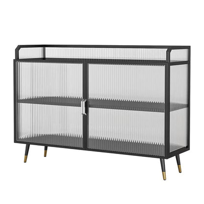 13.78"W Sideboard Glam Style Black Dining Server for Kitchen and Living Room https: res.litfad.com site img item 2022 07 30 5367758 1200x1200.jpg Clearhalo 'buffet_sideboard' 'Buffets & Sideboards' 'furn' 'furn_buffet_sideboard' 'Furniture' 'Kitchen & Dining Furniture' 5367758