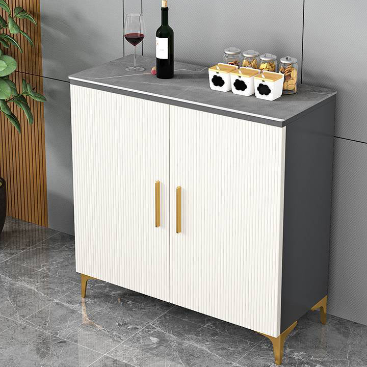 Sideboard di sala da pranzo in pietra moderna con porte per soggiorno