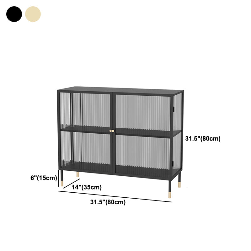 13.78"W Sideboard Glam Style Dining Server with Door for Kitchen and Living Room