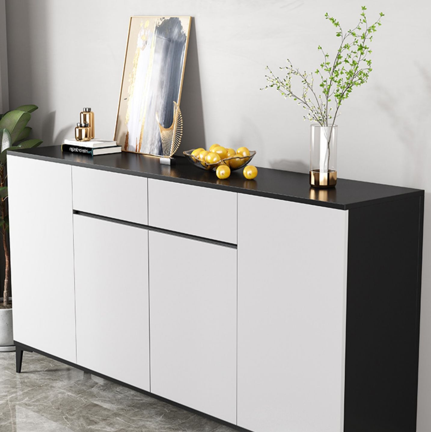 Glam Sideboard Porta bianca e cassetto sideboard per soggiorno per soggiorno