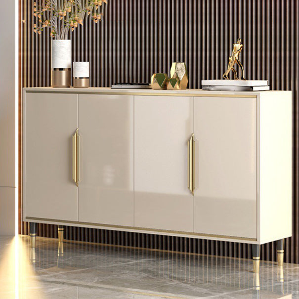 Glam Sideboard in Brown Solid Wood with 1-door Dining Sideboard for Living Room Clearhalo 'buffet_sideboard' 'Buffets & Sideboards' 'furn' 'furn_buffet_sideboard' 'Furniture' 'Kitchen & Dining Furniture' 5367884
