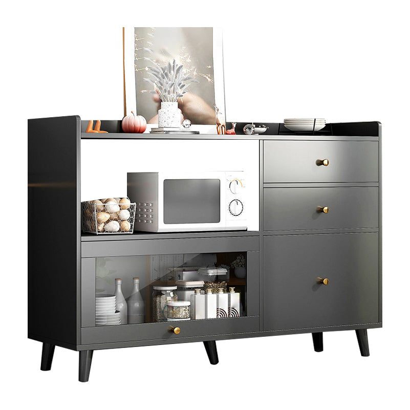 Moderno cassetto della credenza in legno con sideboard della porta per soggiorno